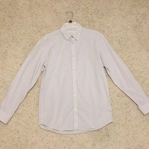 Calvin Klein Mens Long Sleeve Button Down slim fit
